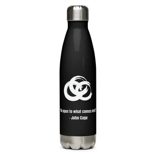 SEA Black Stainless steel water bottle | "Be open to what comes next"
