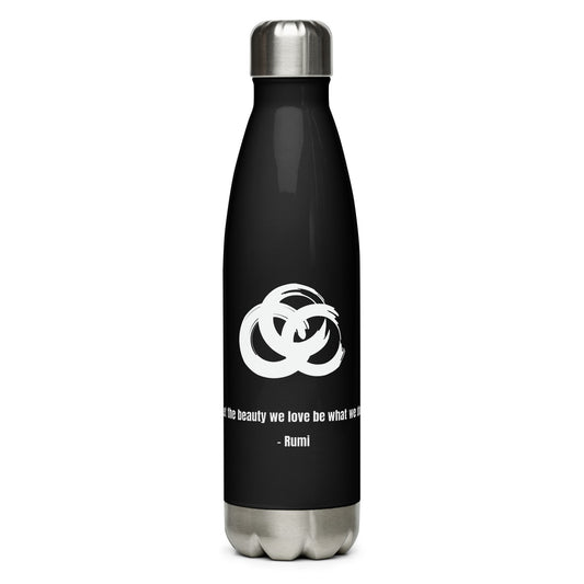 SEA Black Stainless steel water bottle | "Let the beauty we love be what we do"